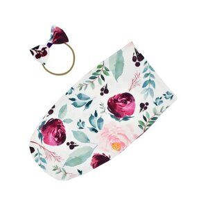 2 PC Newborn Swaddle Sack with Headband